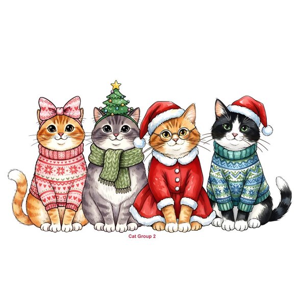Meowy Christmas Tote or Pillowcase for Holidays - Pick 1 of 4 Pictures NWT - Picture 4 of 6